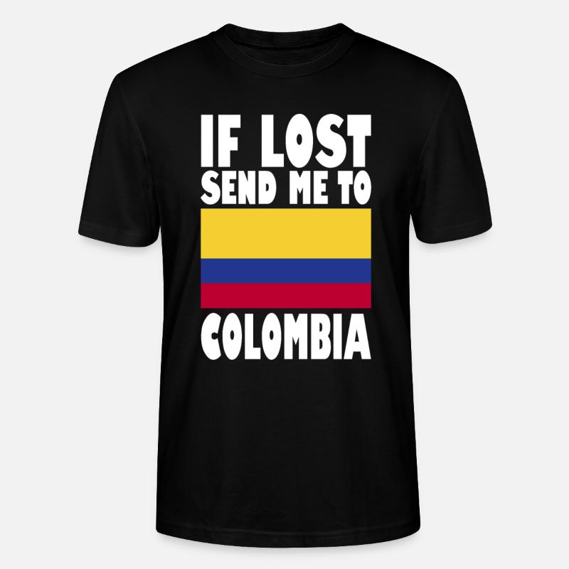 Drapeau de la Colombie - T-shirt bio CRAFTER Stanley Stella Unisexe - noir