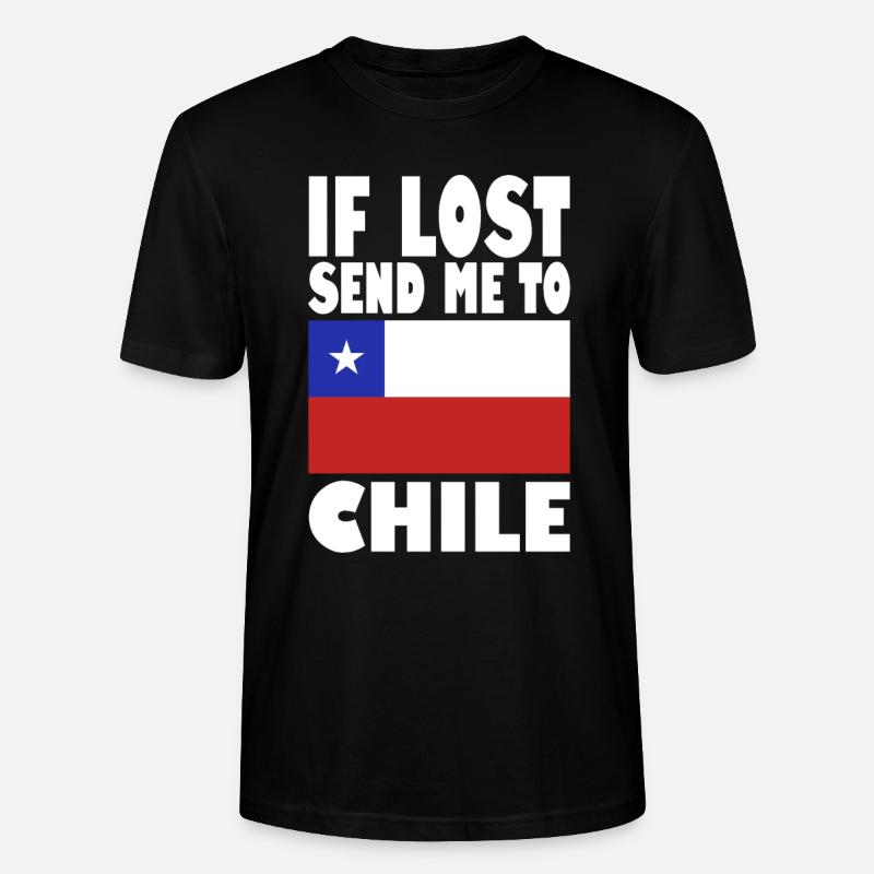 Dicton du drapeau du Chili - T-shirt bio CRAFTER Stanley Stella Unisexe - noir