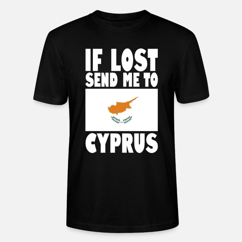 Drapeau de Chypre Disant - T-shirt bio CRAFTER Stanley Stella Unisexe - noir