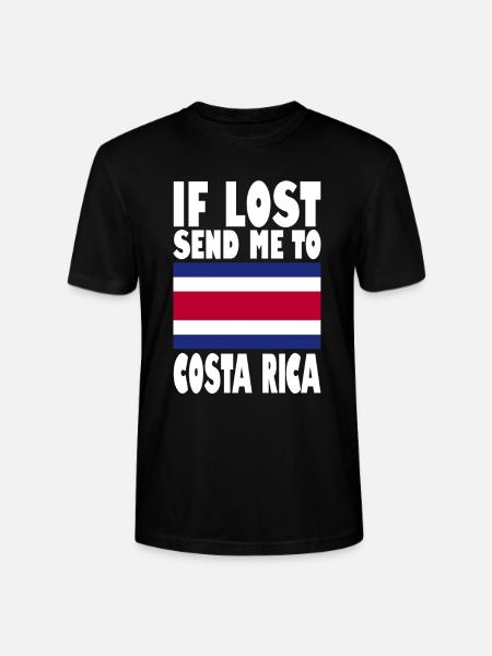 Drapeau du Costa Rica - T-shirt bio CRAFTER Stanley Stella Unisexe - noir