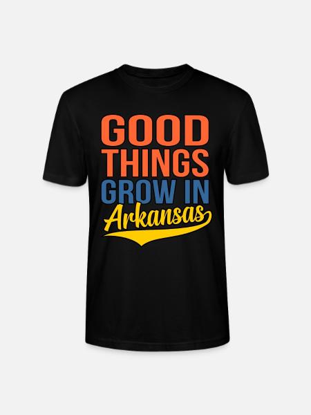 Grow In Arkansas Gift - Stanley/Stella CRAFTER Unisex Organic T-Shirt - black