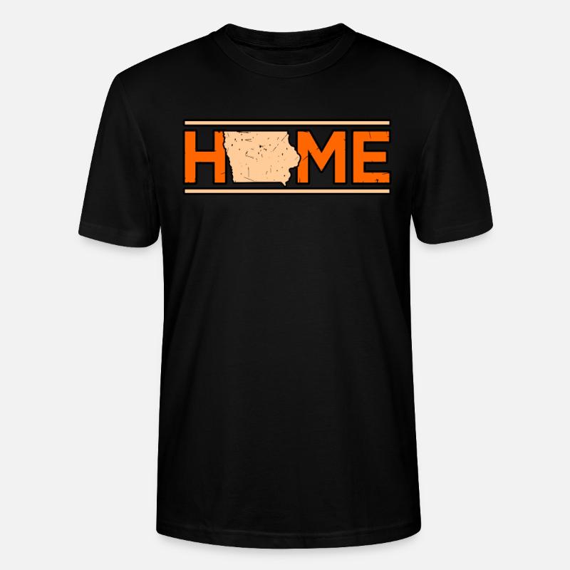 Cadeau de maison dans l’Iowa - T-shirt bio CRAFTER Stanley Stella Unisexe - noir