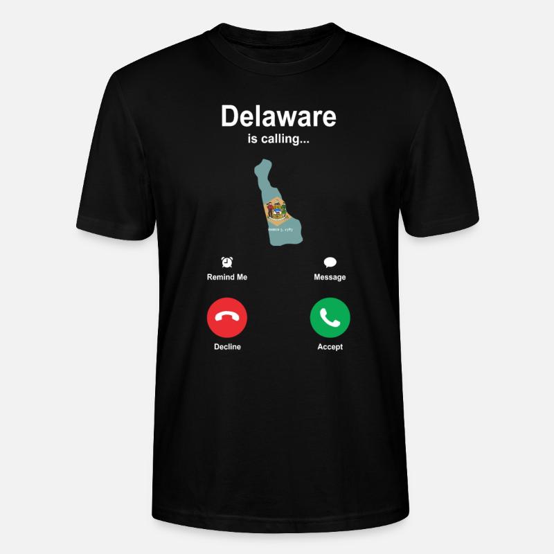 Reisendes Delaware geschenk - Stanley/Stella Unisex Bio-T-Shirt CRAFTER - Schwarz
