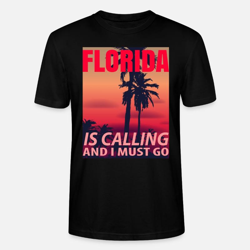 Florida adventurous gift - Stanley/Stella CRAFTER Unisex Organic T-Shirt - black
