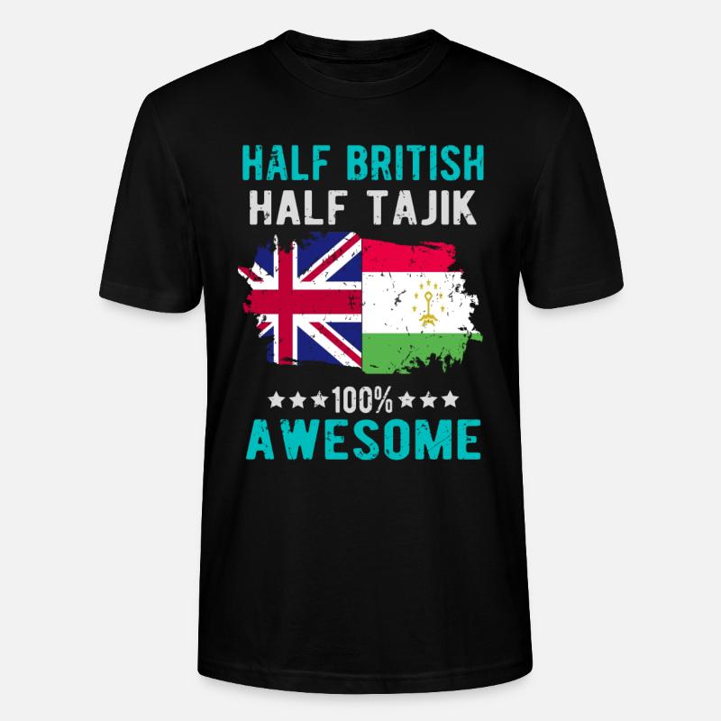 Halb Brite Halb Tadschiken - Stanley/Stella Unisex Bio-T-Shirt CRAFTER - Schwarz