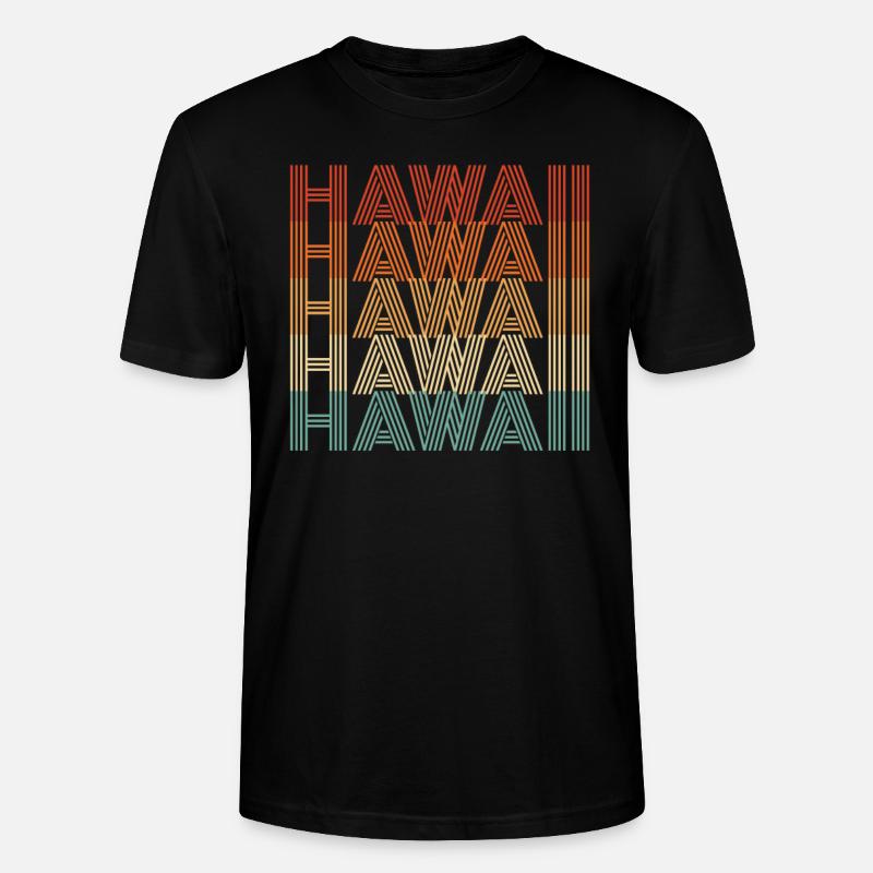 Hawaii-bewohner-geschenk - Stanley/Stella Unisex Bio-T-Shirt CRAFTER - Schwarz