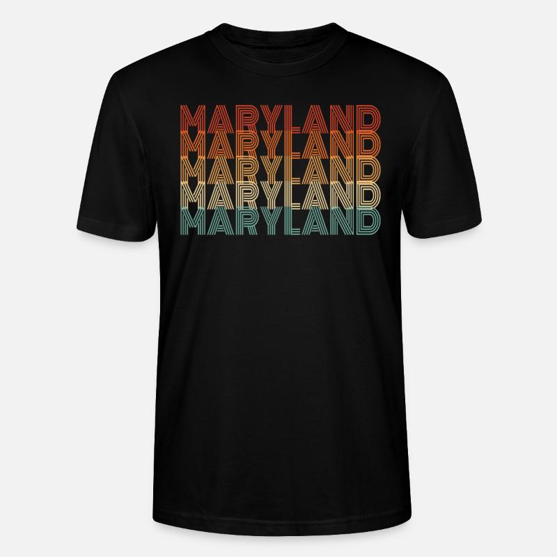 Geschenk Der Bewohner Von Maryland - Stanley/Stella Unisex Bio-T-Shirt CRAFTER - Schwarz