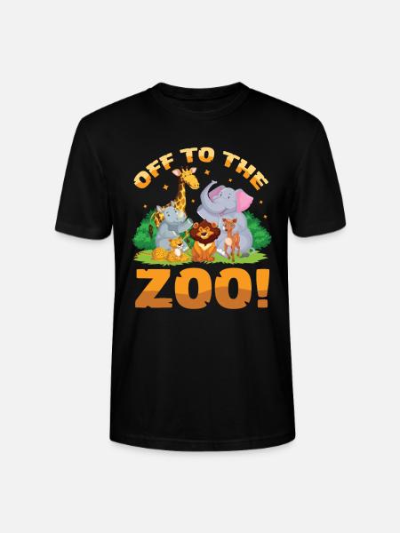 Off to the zoo - Stanley/Stella CRAFTER Unisex Organic T-Shirt - black