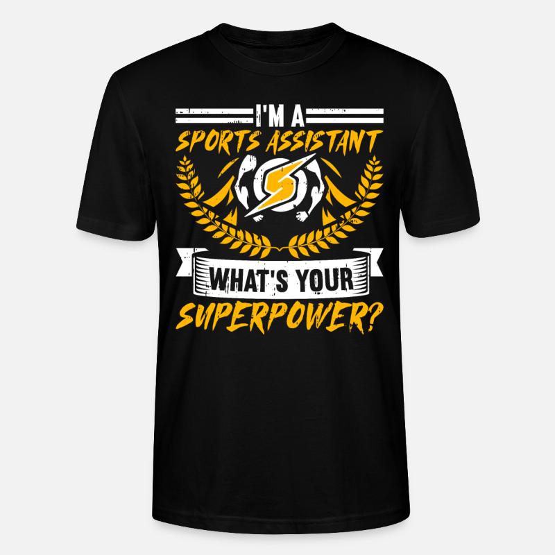 Sportassistent - Stanley/Stella Unisex Bio-T-Shirt CRAFTER - Schwarz