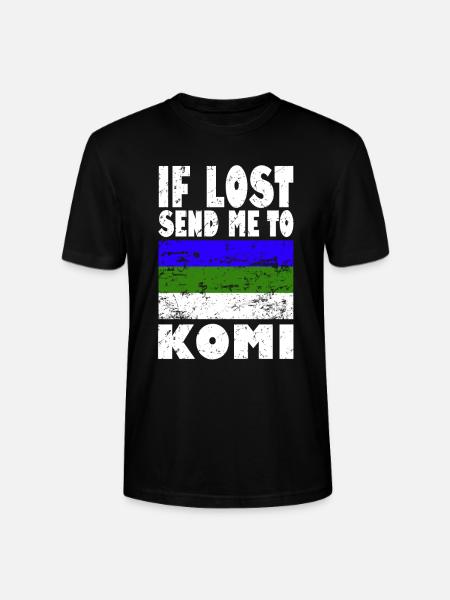 Komi Flag Saying - Stanley/Stella CRAFTER Unisex Organic T-Shirt - black