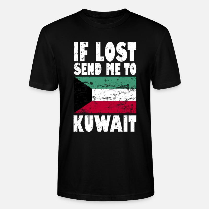 Kuwait Flagge Spruch - Stanley/Stella Unisex Bio-T-Shirt CRAFTER - Schwarz