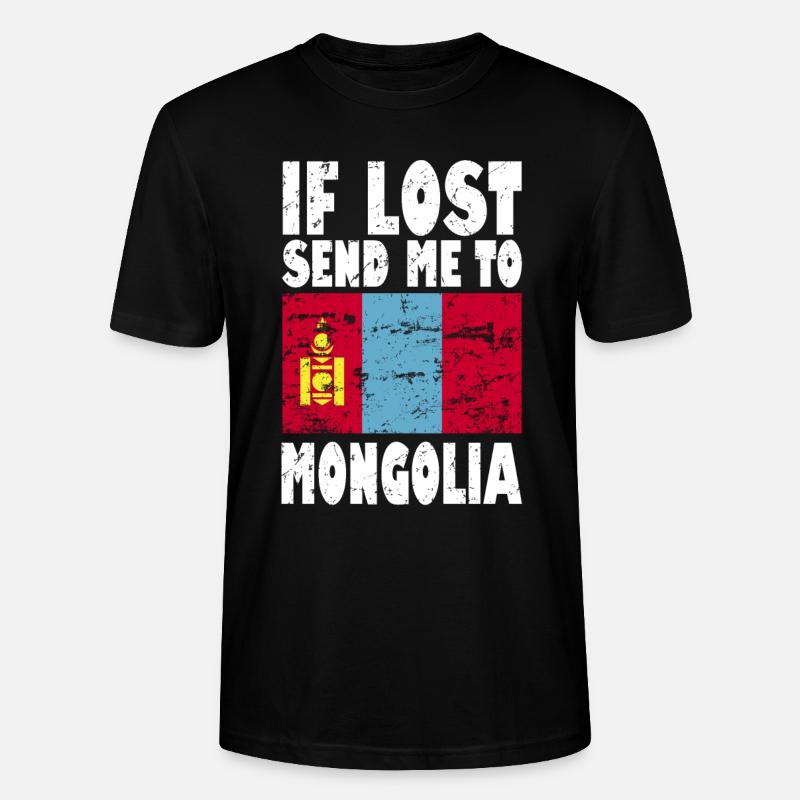 Drapeau de Mongolie - T-shirt bio CRAFTER Stanley Stella Unisexe - noir