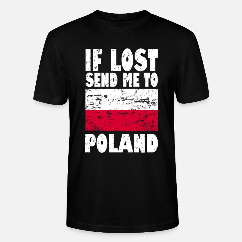 Polen Flagge Spruch - Stanley/Stella Unisex Bio-T-Shirt CRAFTER - Schwarz