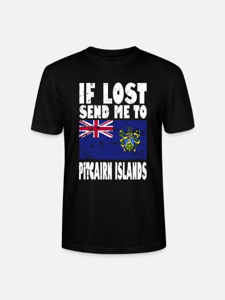 Pitcairn Islands Flag Saying - Stanley/Stella CRAFTER Unisex Organic T-Shirt - black