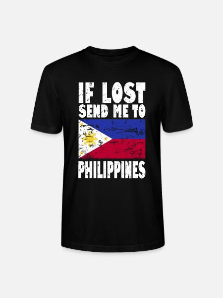 Philippines Flag Saying - Stanley/Stella CRAFTER Unisex Organic T-Shirt - black