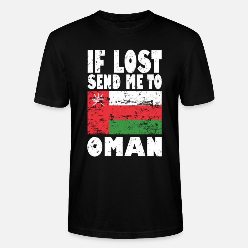 Oman Flagge Spruch - Stanley/Stella Unisex Bio-T-Shirt CRAFTER - Schwarz