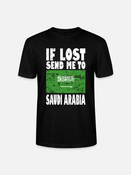 Saudi Arabia Flag Slogan - Stanley/Stella CRAFTER Unisex Organic T-Shirt - black