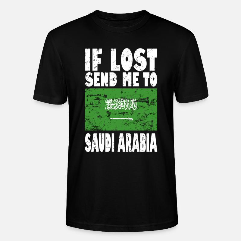 Saudi Arabien Flagge Spruch - Stanley/Stella Unisex Bio-T-Shirt CRAFTER - Schwarz