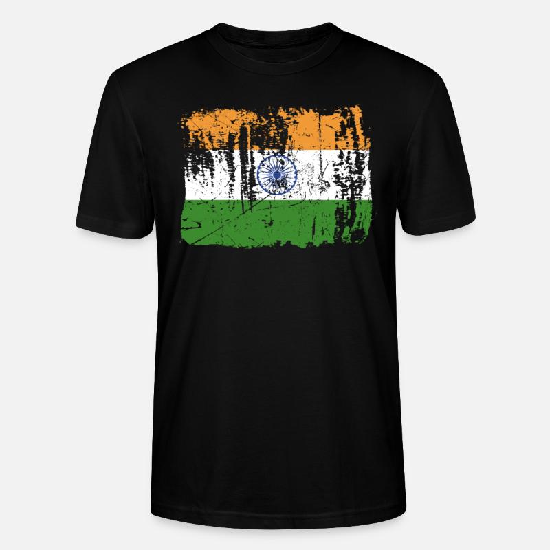 Indien Pride Geschenk - Stanley/Stella Unisex Bio-T-Shirt CRAFTER - Schwarz