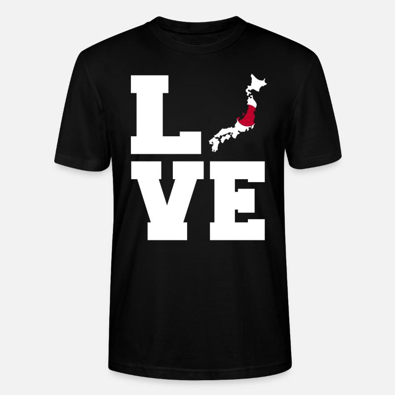 Liebe Japan-geschenk - Stanley/Stella Unisex Bio-T-Shirt CRAFTER - Schwarz