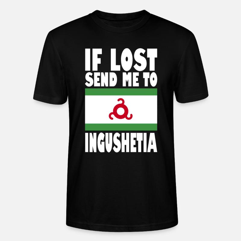 Ingushetia Flagge Spruch - Stanley/Stella Unisex Bio-T-Shirt CRAFTER - Schwarz