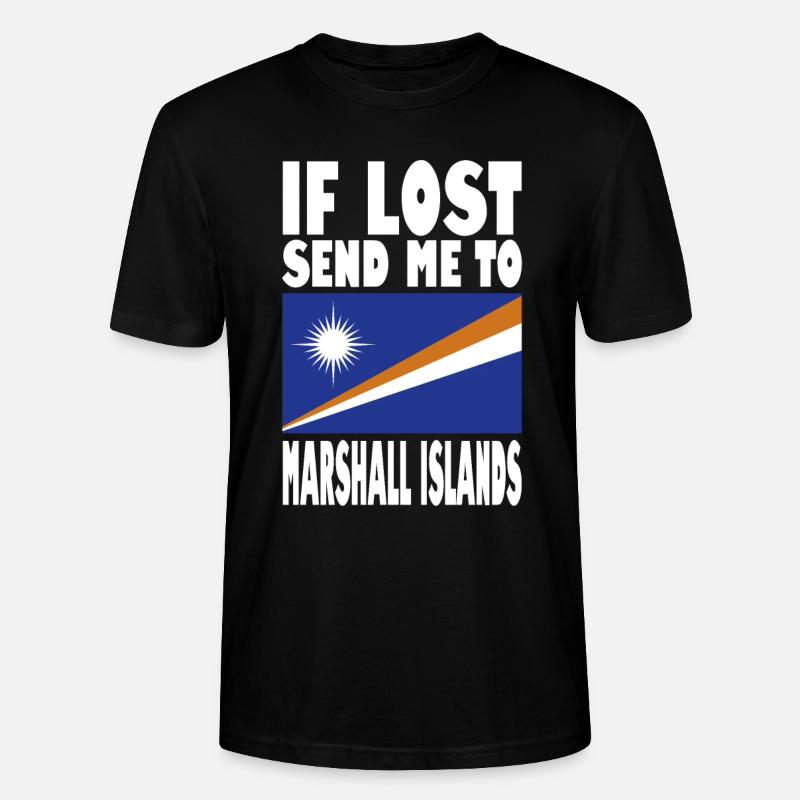Drapeau des Îles Marshall - T-shirt bio CRAFTER Stanley Stella Unisexe - noir