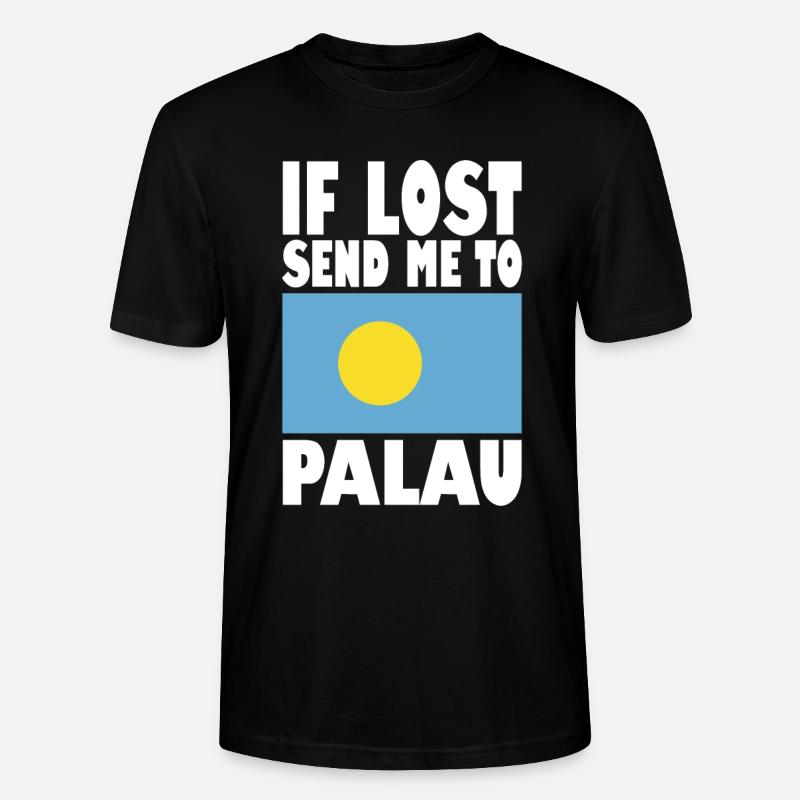 Dicton du drapeau des Palaos - T-shirt bio CRAFTER Stanley Stella Unisexe - noir