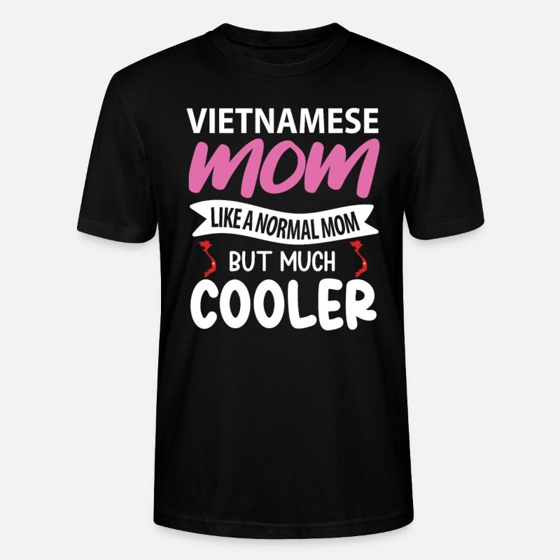Vietnamesisches Muttergeschenk - Stanley/Stella Unisex Bio-T-Shirt CRAFTER - Schwarz