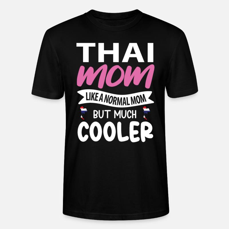 Thailändisches Mama geschenk - Stanley/Stella Unisex Bio-T-Shirt CRAFTER - Schwarz