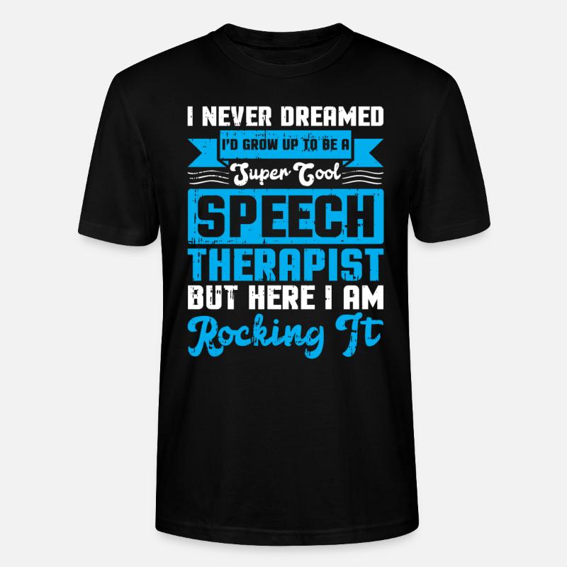 Sprachtherapeut Logopäde Geschenk - Stanley/Stella Unisex Bio-T-Shirt CRAFTER - Schwarz