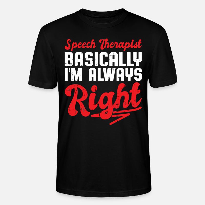 Sprachtherapeut Logopäde Geschenk - Stanley/Stella Unisex Bio-T-Shirt CRAFTER - Schwarz
