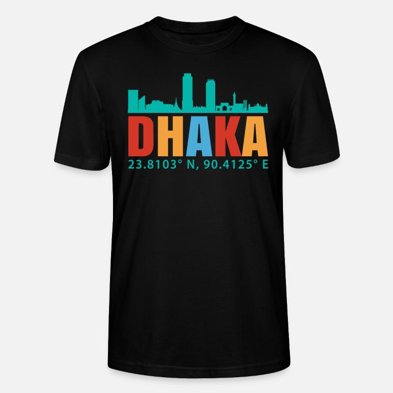 Dhaka - Stanley/Stella Unisex Bio-T-Shirt CRAFTER - Schwarz