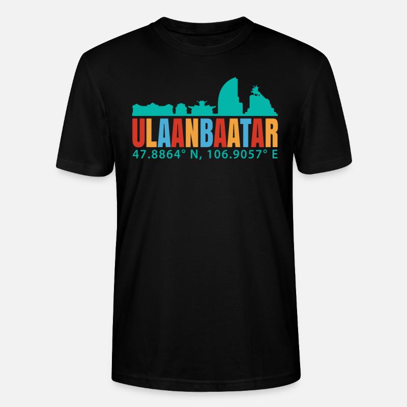 Ulaanbaatar - Stanley/Stella Unisex Bio-T-Shirt CRAFTER - Schwarz