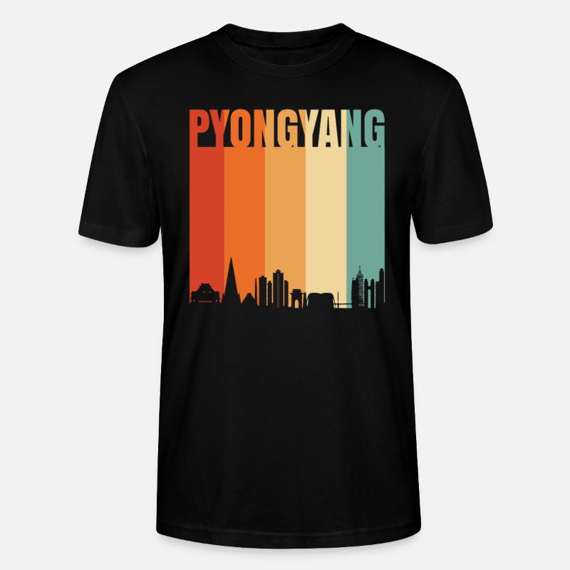 Pyongyang - Stanley/Stella CRAFTER Unisex Organic T-Shirt - black
