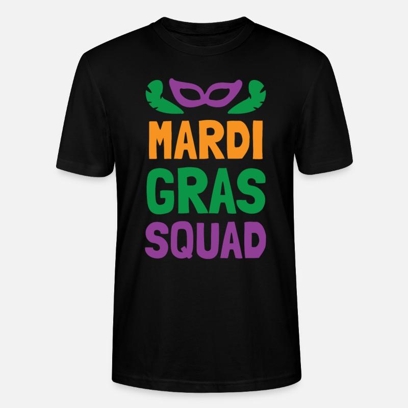 Mardi Gras Squad - Stanley/Stella Unisex Bio-T-Shirt CRAFTER - Schwarz