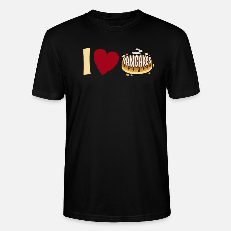 J’aime les crêpes - Funny Pancake - T-shirt bio CRAFTER Stanley Stella Unisexe - noir