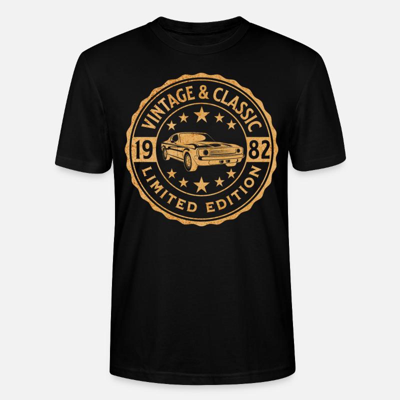 Oldtimer 1982 40 Jahre Jubiläum - Stanley/Stella Unisex Bio-T-Shirt CRAFTER - Schwarz