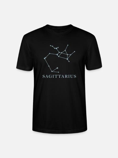 Star constellation Zodiac sign Sagittarius - Stanley/Stella CRAFTER Unisex Organic T-Shirt - black
