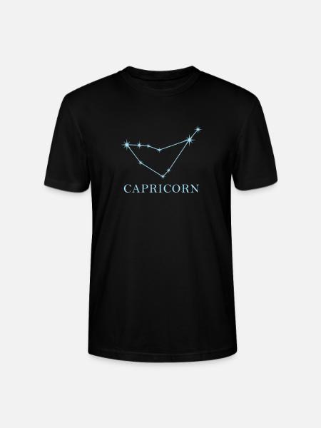 Sternkonstellation Sternzeichen Steinbock - Stanley/Stella Unisex Bio-T-Shirt CRAFTER - Schwarz