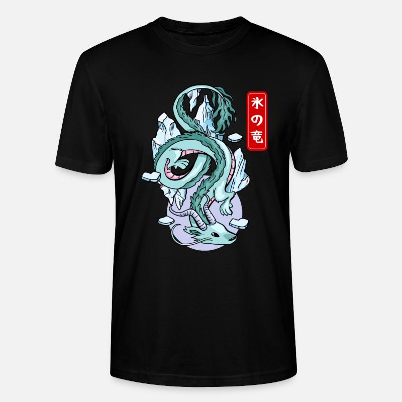 Japanischer Eisdrache Elementarer Mythos - Stanley/Stella Unisex Bio-T-Shirt CRAFTER - Schwarz