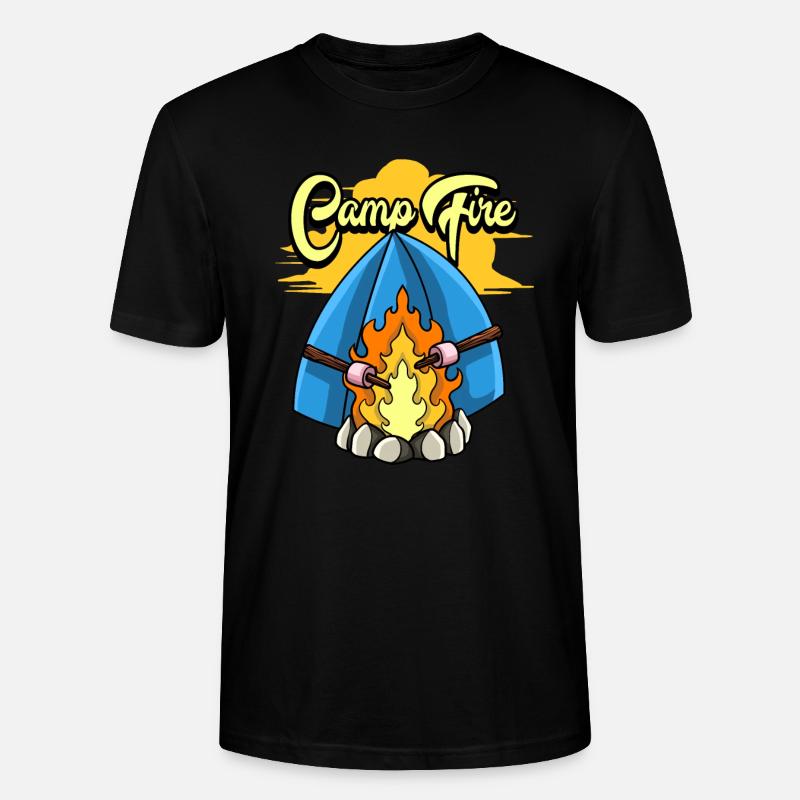 CAMP FIRE - Stanley/Stella Unisex Bio-T-Shirt CRAFTER - Schwarz