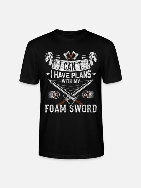 Lustiges Larp Schwertkampf Rollenspiel - Stanley/Stella Unisex Bio-T-Shirt CRAFTER - Schwarz