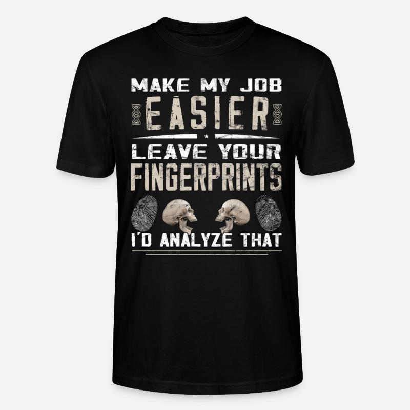 Criminologist - Forensic Science - Stanley/Stella CRAFTER Unisex Organic T-Shirt - black