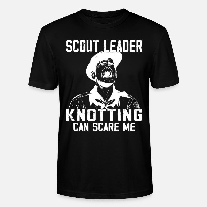 Camping Scouting - Lustiger Pfadfinderführer - Stanley/Stella Unisex Bio-T-Shirt CRAFTER - Schwarz