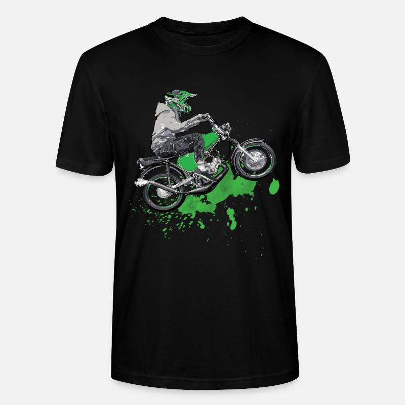 Simsonfahrer S50 S51 Cyclomoteur Simme - T-shirt bio CRAFTER Stanley Stella Unisexe - noir