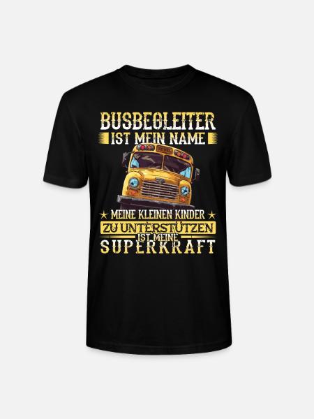 Schulbuswärter - Schulbusfahrer - Stanley/Stella Unisex Bio-T-Shirt CRAFTER - Schwarz