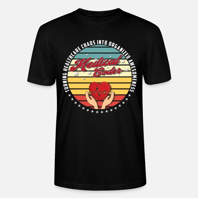 Medical Assistant - Medical Coder - Stanley/Stella CRAFTER Unisex Organic T-Shirt - black