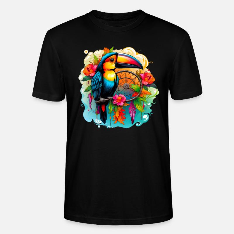 Traum Tukan - Stanley/Stella Unisex Bio-T-Shirt CRAFTER - Schwarz