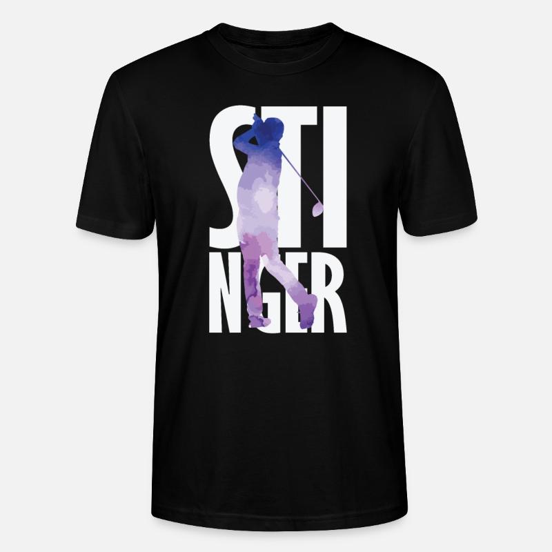 Stinger Golf - Stanley/Stella Unisex Bio-T-Shirt CRAFTER - Schwarz