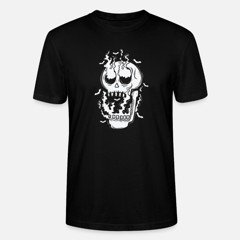 Gothic Kopf dunkel Melancholie - Stanley/Stella Unisex Bio-T-Shirt CRAFTER - Schwarz